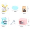 ONEST 26 Pieces Miniature Dollhouse Accessories Mini Stuff with Stand Mixer Kitchen Scale Flour Rolling Pin and Others for Dollhouse Kitchen Toys