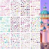 VIWIEU Small Kids Nail Stickers Princess Nails Decals for Little Girls 12 Sheets, 600+ Cute Toddler Tiny Fingernail Wraps Birthday Party Favors, Easter Basket Filler, Christmas Holiday Gift
