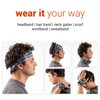 RokBAND Multi-Functional Food Themed Neck Gaiter or Headband | Banana Pattern | Blue