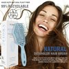 Fiora Naturals Hair Detangling Brush -100% Bio-Friendly Detangler hair brush w/Ultra-soft Bristles- Glide Through Tangles with Ease - For Curly, Stright, Women, Men, Kids, Toddlers, Wet and Dry Hair