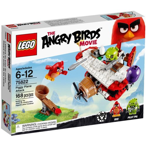LEGO Angry Birds 75822 Piggy Plane Attack Building Kit (168 Piece)