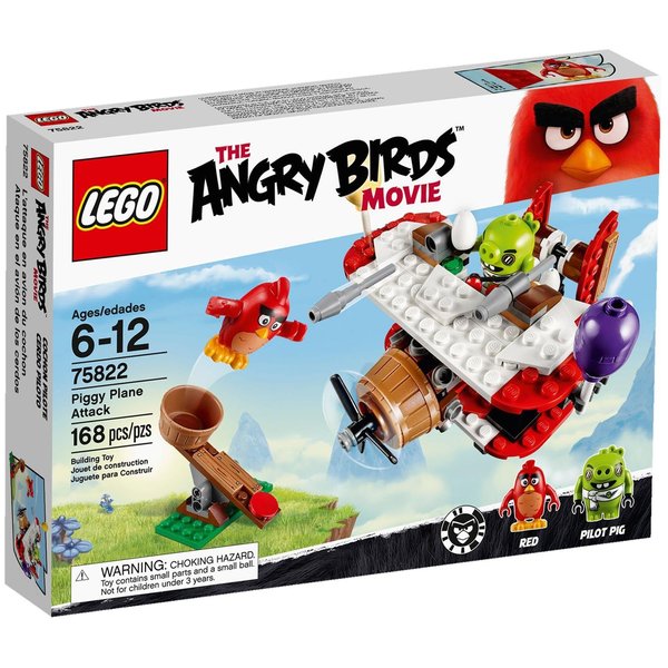LEGO Angry Birds 75822 Piggy Plane Attack Building Kit (168 Piece)