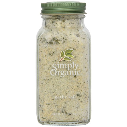 Simply Organic Garlic Salt Certified Organic, 4.7-Ounce Container