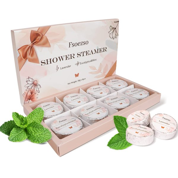 Easter Basket Stuffers Shower Steamers Aromatherapy - Shower Bombs - Bath Bombs Nasal Congestion Relief Shower Tablets Women Home Spa Gift Set Easter Basket Stuffers for Adults