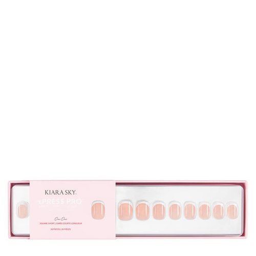 KIARA SKY 100% Acrylic Press On Nails - Salon Quality Instant Manicure, Long-Lasting, Easy Application - 30 piece Kit - Square Short-Oui Oui
