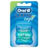 Oral-B Satin Dental Floss, 25 m, Plaque Remover for Teeth, Fresh Clean Feeling, Wide Tape with a Satin-Like Texture, Comfort Grip, Mint