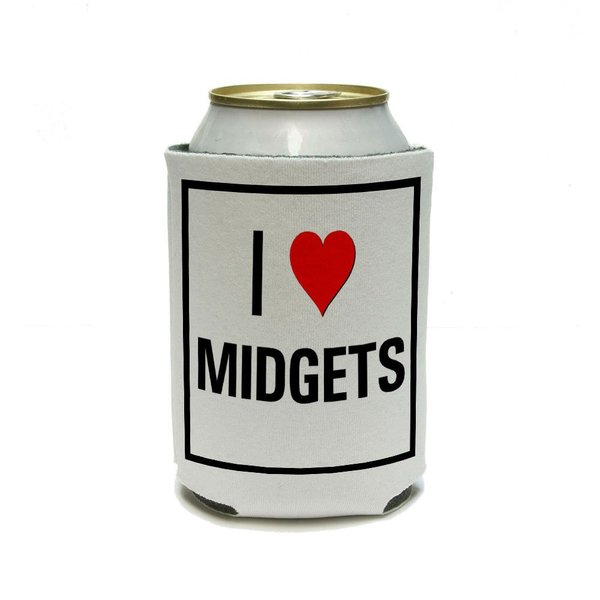 GRAPHICS & MORE I Love Heart Midgets Can Cooler - Drink Insulator - Beverage Insulated Holder