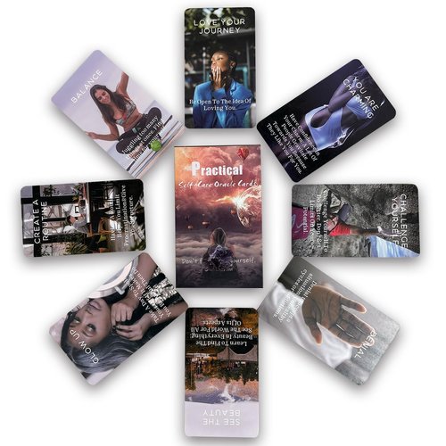 sishui Health Wellness Oracle Cards, Practical Self-Care Oracle Cards, Tarot Cards for Beginners, Help You Understand The Things You Need to Change About Yourself
