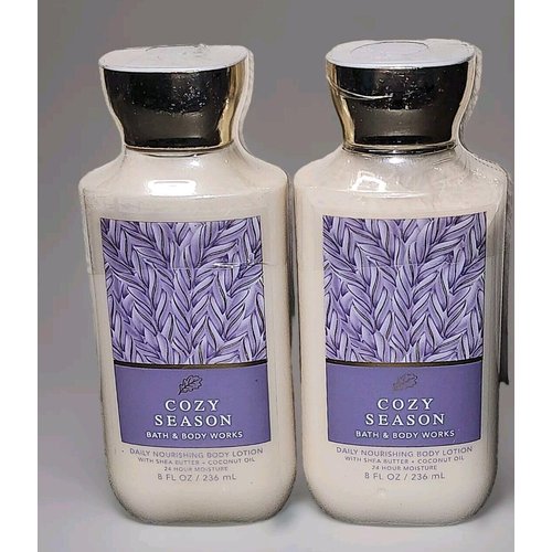 2 Cozy Season Daily Nourishing Super Smooth Body Lotion 8 fl oz bath body 8 OZ