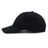 Rose Embroidered Dad Hat Adjustable Women Men Cotton Floral Baseball Cap (Black)