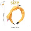 Back To School Headband Yellow Pencil Headband Cute Bows Hair Hoop for Girls Bow School Hair Band Hair Accessories Back To School Outfits Non Slip Headband 1PCS