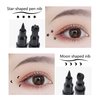 TUKEFEV Winged Eyeliner Pencil 4 Pack Eyeliner Stamps Black Liquid Eye Liner Waterproof Smudge-Proof Lines Liquid Long-Lasting Eye Pencil for Women