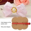 100Pcs Hair Clip Display Cards Kraft Paper Hair Bow Holder DIY Bow Hair Pin Packaging Card for Barrettes Accessories Display and Organizing (Jewelry hair clips not included)