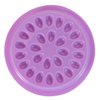 100 PCS Disposable Plastic Glue Pallet Pad for Eyelash Extensions Purple Flower Shaped Lashes Gasket Adhesive Pigment Holder Base for Nail Art or Tattoo Ink
