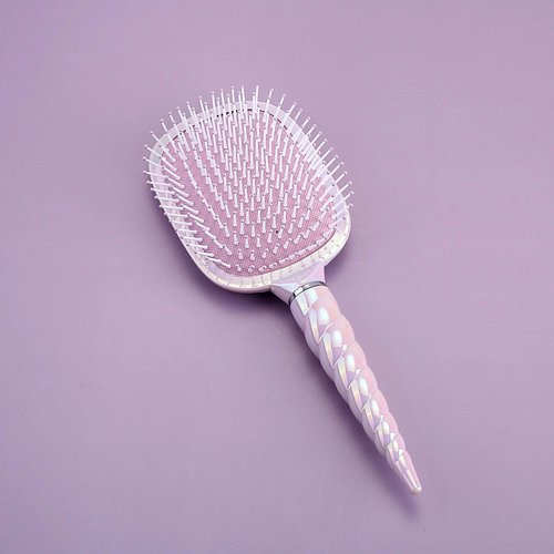 Aethland Paddle Hair Brush, Detangling Brush and Hair Comb Set for Women, for Blow Drying or Straightening Hair - Soft Comfort Bristles, Remove Tangle Hair Brush (Purple)