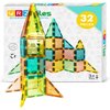 YRZtiles STEM Magnetic Building Tiles and Blocks Playboard Toy, Ages 3+ (032 Pieces)