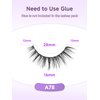 Lashes False Eyelashes Natural 16mm Wispy Eyelashes Thin Band Fluffy Lashes 3D Volume False Lashes Soft Strip Lashes Pack C Curl Natural Eyelashes Fake Lashes 7 Pair EVENTILL