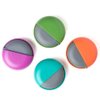 Pill Cases 4 Packs Travel Pill Organizer Portable Compact Pill Box for Purse Cute Round Medicine Container for Pills Fish Oil Vitamine Supplements