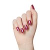 KISS imPRESS No Glue Mani Press-On Nails, Color FX, This City', Dark Red, Short Size, Squoval Shape, Includes 30 Nails, Prep Pad, Instructions Sheet, 1 Manicure Stick, 1 Mini File