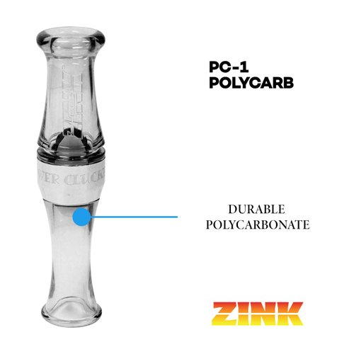 Zink Calls ZNK859 Pc-1 Goose Call Poly Single Smoke