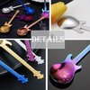 Guitar Spoons Coffee Teaspoon, ESRISE Musical Coffee Gifts for Men, Stainless Steel Cute Tea Spoons for Christmas Gifts Birthday Gifts (Multicolor)