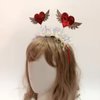 AVMBC Red Heart Shaped Headband Sequin Valentines Day Hair Band Hoop for Valentine's Day Holiday Wedding Birthday Party Gift