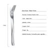 Dinner Forks 6 Piece, Stainless Steel Forks Silverware Set, Dessert Forks, Table Forks, Salad Forks for Home, Kitchen or Restaurant, Dishwasher Safe (Silver-8 Inch)