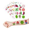 Melon Temporary Tattoos 8 Sheets 96PCS Watermelon One First Party Decorations Supplies Favors First Summer Theme Birthday Cute Stickers Christmas Gifts for Boys Girls Class School Prizes Carnival