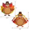 Fancy Land Turkey Coaster Craft Kits Thanksgiving Crafts for Kids Party Favors Supplies 6 Set