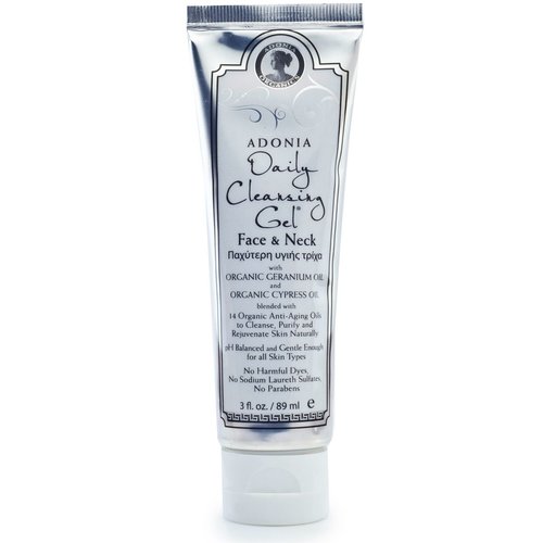 Anti-Aging Daily Cleansing Gel - Organic & All Natural Face Wash - Facial Cleanser - Removes Makeup, Tightens & Exfoliates - Leaves Your Skin Fresh, Youthful, and Radiant 3 Fl Oz