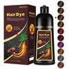 Instant Light Brown Hair Dye Shampoo 3 in 1, Herbal Hair Color Shampoo for Women Men, 17.60 Fl Oz Color Shampoo Hair Dye, Lasting Brown Hair Shampoo - Brown Hair Dye Shampoo (Light Brown)