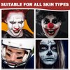 IONSGAKO Clown Makeup Kit White Black Red Face Body Paint, Halloween Makeup Kit Face Paint for Professional Halloween Joker SFX Makeup Cosplay Vampire Eye Black Football Baseball Sports Makeup