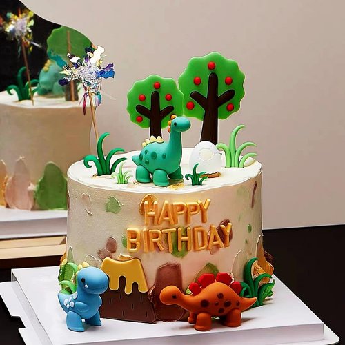 Dinosaur Cake Decor Dinosaur Baby Birthday Cake Decor Dinosaur Theme Party Supplies