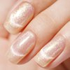 AILLSA Cat Eye Gel Nail Polish Nude Jelly Glitter Gel Polish Iridescent Holographic Nail Polish Gel Shimmer Sparkle Soak Off U V Gel with Magnet Stick for Nail Art Salon DIY at Home 0.27 Fl Oz GE29