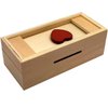 Puzzle Box Enigma Heart Secret - Money and Gift Card Holder in a Wooden Magic Trick Lock with Hidden Compartment Piggy Bank Brain Teaser Game