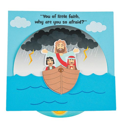 Jesus Calms The Storm Wheel Craft Kit- Makes 12 - Crafts for Kids and Fun Home Activities