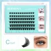 Hermosa Belleville Bliss, Cluster Lashes 72 Pcs Individual Hermosa Lash Clusters False Eyelashes Extension Natural Look, DIY Eyelash Extension Style at Home HMDIY-4