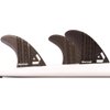 DORSAL Surfboard Fins Thruster 3 Set FCS Compatible Black Medium Carbon Fiber with Honeycomb Hexcore