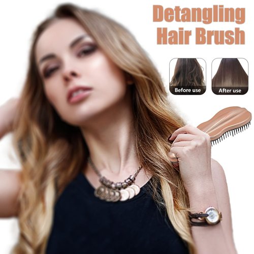 WYNK Hair Brush Detangler for Adults & Kids，Detangling Comb Hair Styling Tools & Appliances for Natural/Wavy/Curly/Coily/Wet/Dry/Oil/Thick/Straight/Long Hair (2 Pack, Soft Green&Pink)