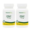 NaturesPlus Zinc 10 mg - 90 Tablets, Pack of 2 - Supports Immune Health & Overall Well-Being - High-Potency Amino Acid Chelate Form - Gluten Free, Vegetarian - 180 Total Servings