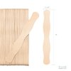 KTOJOY 55 Pcs Wooden Fan Handles 8 inch, Jumbo Craft Sticks for Wedding Programs, or Paint Mixing Crafts Home Art Projects, Classroom Art Supplies