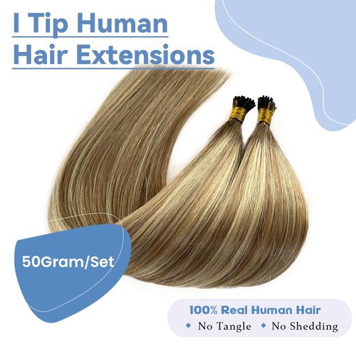 Smartinnov Silver I Tip Human Hair Extensions Pre Bonded Stick Tip Real Human Hair Piece Keratin I Tip Fusion Extensions Silky Straight 100Strands 12Inch Microlink Silver Real Remy Hair Hair Extension