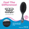 Wet Brush Original Detangler Hair Brush - Abstract Mineral Black Swirl - All Hair Types - Ultra-Soft IntelliFlex Detangler Bristles Glide Through Tangles with Ease - Pain-Free Comb for Men & Women