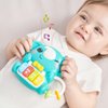 evoceler Baby Toys 2 Pcs, Light Up Elephant Kids Piano Music Toys with 4 Music Modes & Car Teething Toy, for 18+ Months Old Baby Boys Girls Toys, Early Learning Montessori Keyboard Infant Toys