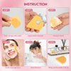 48-Count Compressed Facial Sponges, Disposable Face Sponges, AIDEA Reusable Makeup Remover Pads,100% Natural Cellulose Cosmetic Sponges for Facial Cleansing, Exfoliating, Mask Removal, Turmeric Pads