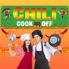 QOUBAI Chili Cook Off Banner, Green, 71 x 24 Inches, Premium Material, for Mexican Fiesta, Cinco De Mayo, Party Supplies