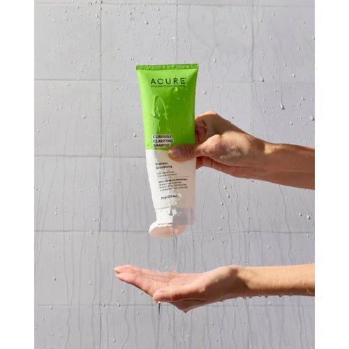ACURE Curiously Clarifying Shampoo - 8 Fl Oz - Performance-Driven Hair Care Gently Cleanses, Removes Buildup, Boosts Shine & Replenishes Moisture - Lemongrass & Argan, 100% Vegan