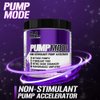 EVL PumpMode Nitric Oxide Supplement - Nitric Oxide Booster Pump Pre Workout Powder with Glycerol and Betaine for Muscle Recovery Growth and Endurance - Stim Free Pre Workout Drink (Furious Grape)