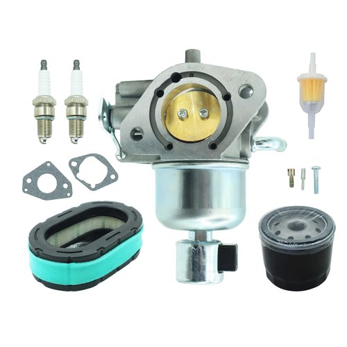 Carburetor Fits for Kohler KT725 KT730 KT735 KT740 KT745 Engines wtih Air Filter Maintenance Kit Mowers TRACTOR,Replace # 16 853 19-S, 32 853 67-S, 32 853 63-S