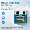 AIWEI Face Moisturizer Collagen Cream - Moisturizing, Hydrating & Recovery - Day Night Face Cream with Retinol and Hyaluronic Acid for Men & Women - 1.7 oz